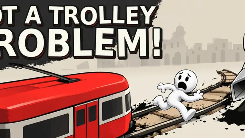 Постер игры Not a Trolley Problem | MyIndie - сообщество инди-разработчиков