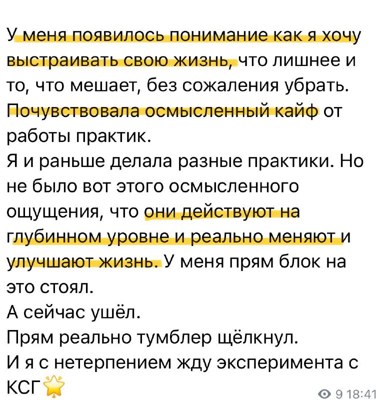 Скриншот отзыва участницы 3