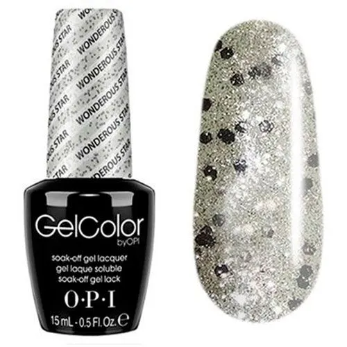 Гель-лак OPI GelColor Wonderous Star с блестками, 15 мл