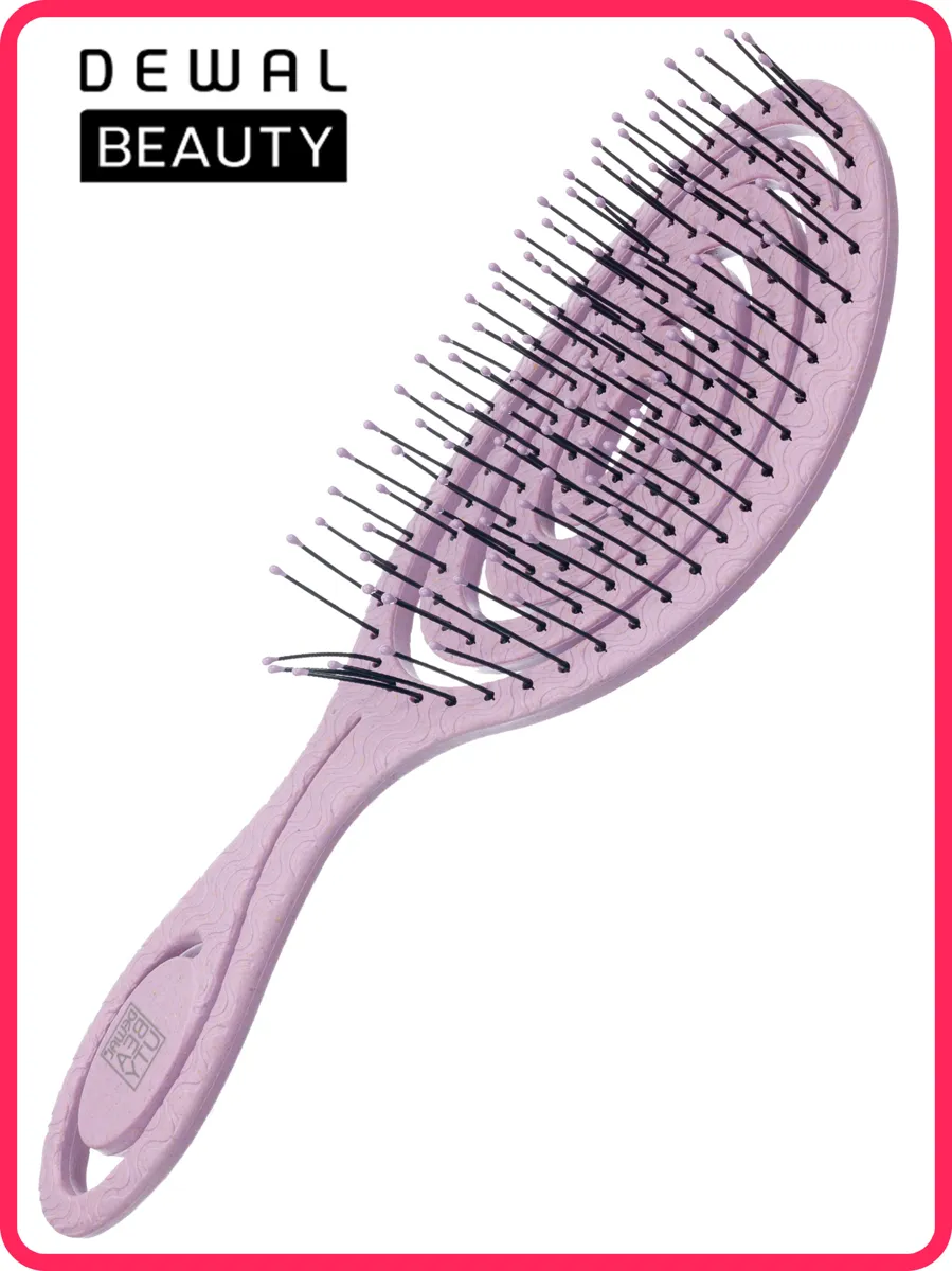 DEWAL BEAUTY массажная щетка Eco-Friendly для укладки и сушки волос DBEF2-Lilac