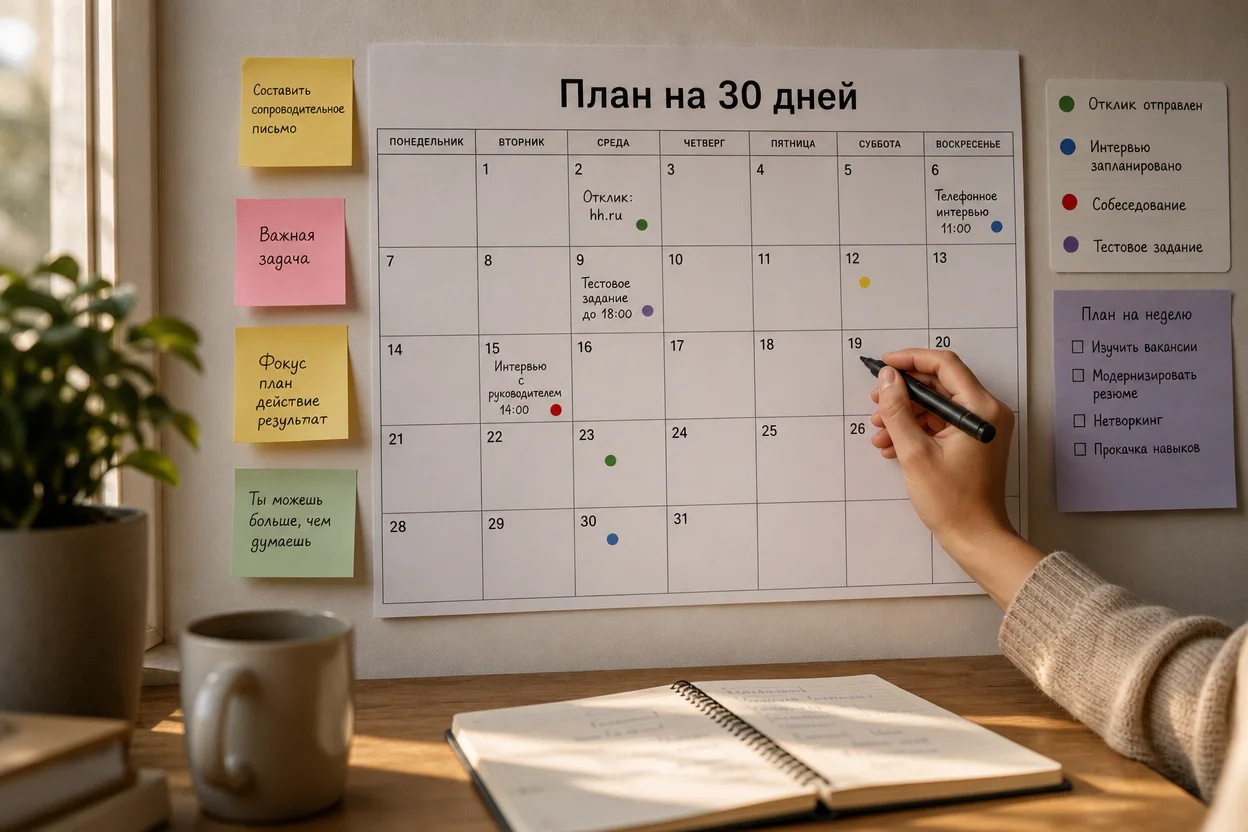 Как найти работу: план на 30 дней