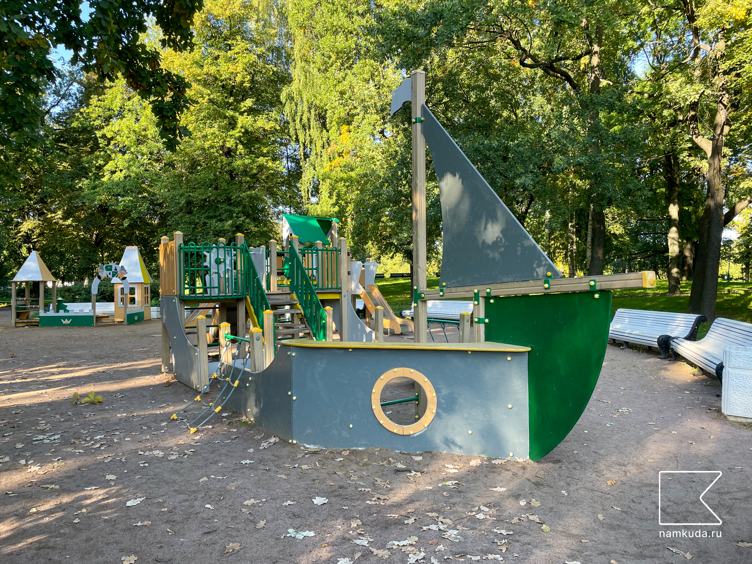 Площадка с кораблем — в Таврическом саду в СПб 🇷🇺, фото 1
