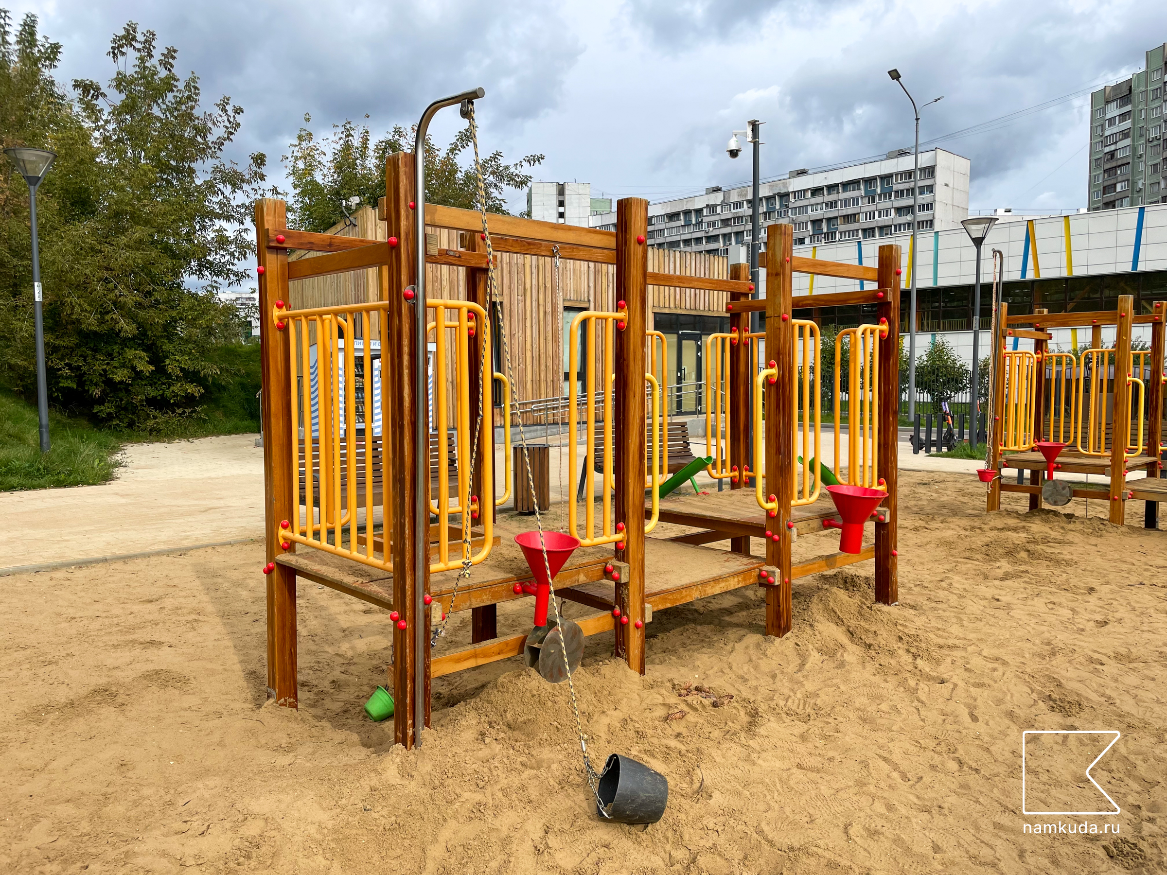 Песочница — в парке Яуза, парке вдоль Юрловского проезда, Москва 🇷🇺, фото 1