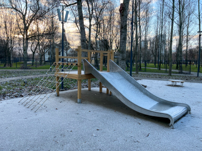 Деревянная площадка для дошкольников, миниатюра фото 1