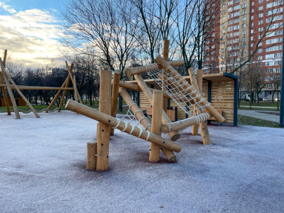 Деревянная площадка с горками, миниатюра фото 4