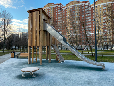Деревянная площадка с горками, миниатюра фото 6