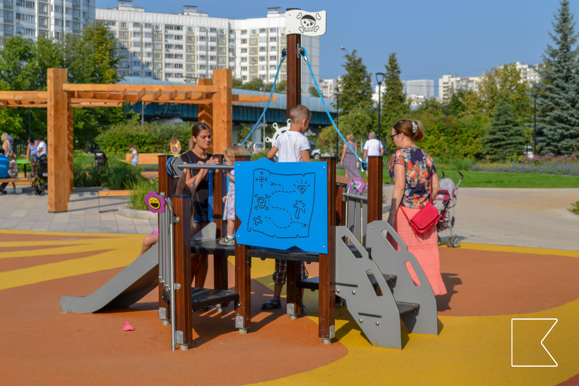 Площадка для малышей — в Ландшафтном парке Бутово, Москва 🇷🇺, фото 1