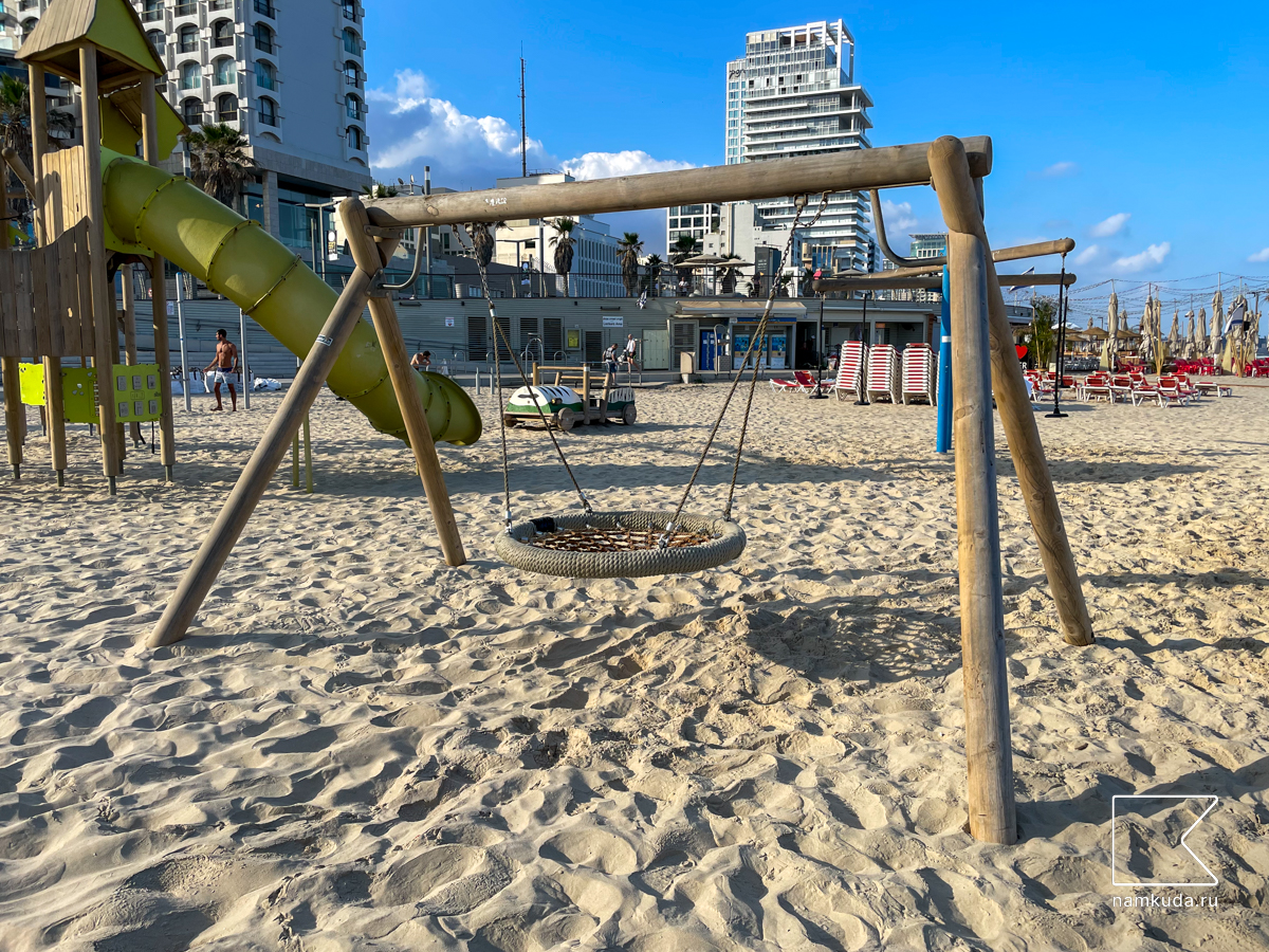 🏖 Площадка на пляже Баргашов — Тель-Авив-Яффа, Израиль 🇮🇱, фото 2