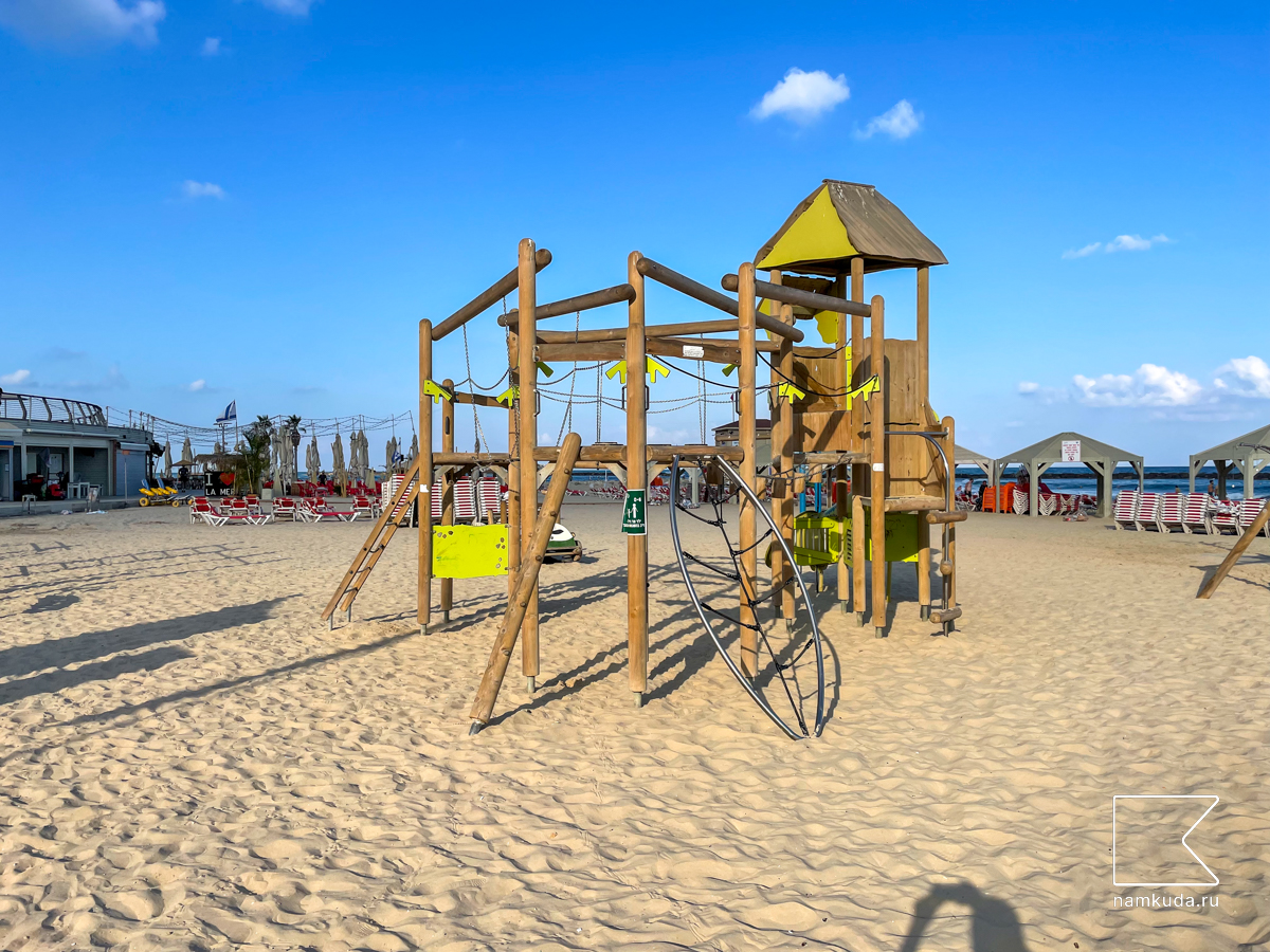 🏖 Площадка на пляже Баргашов — Тель-Авив-Яффа, Израиль 🇮🇱, фото 1
