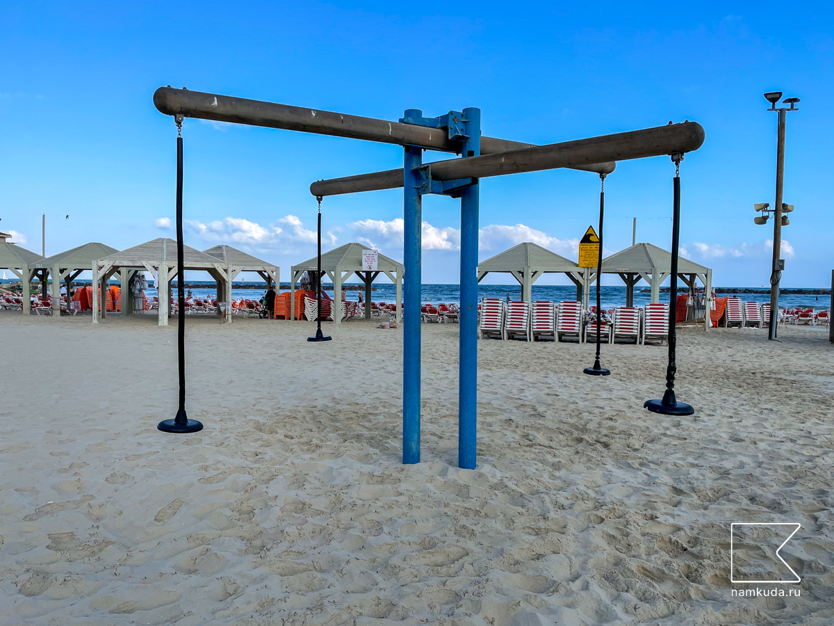 🏖 Площадка на пляже Баргашов — Тель-Авив-Яффа, Израиль 🇮🇱, фото 5
