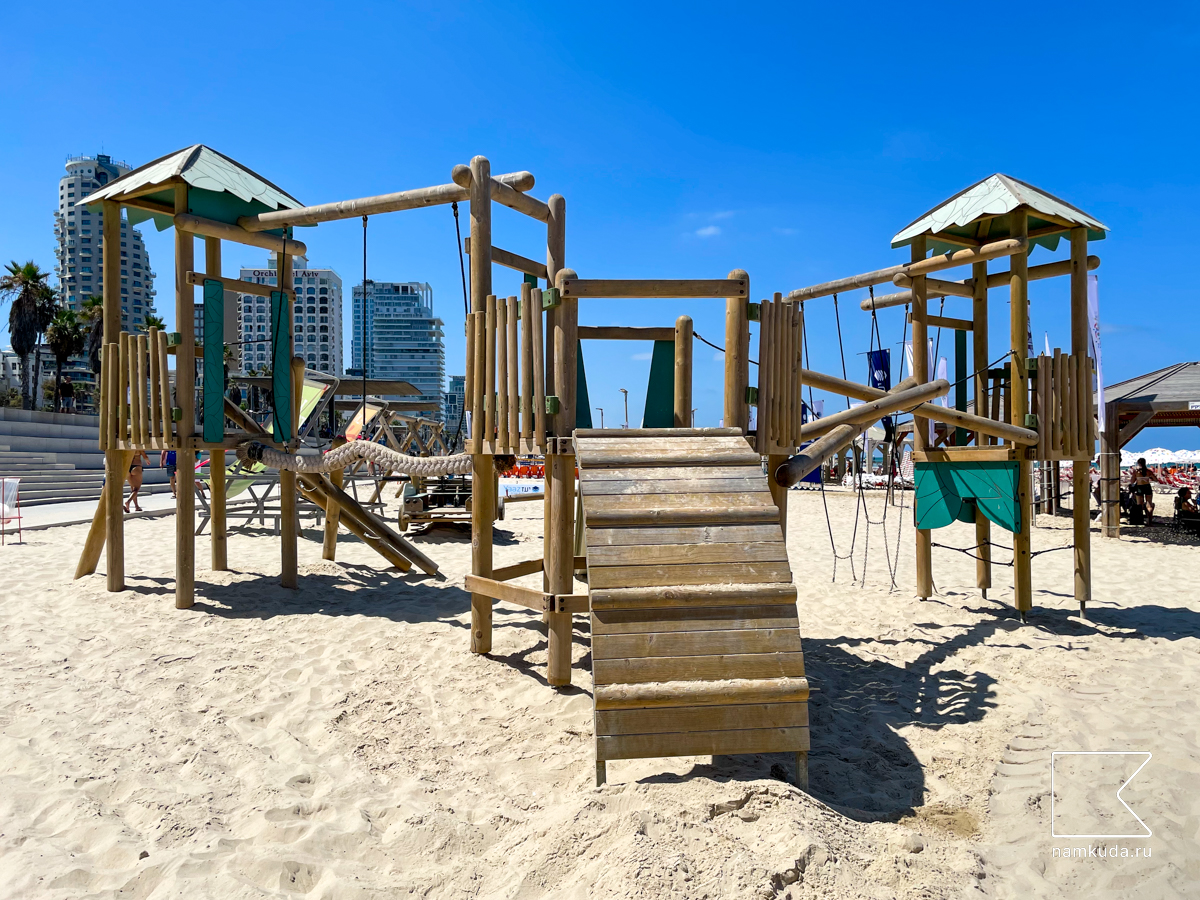 🏖 Площадка на пляже Фришман — Тель-Авив-Яффа, Израиль 🇮🇱, фото 5