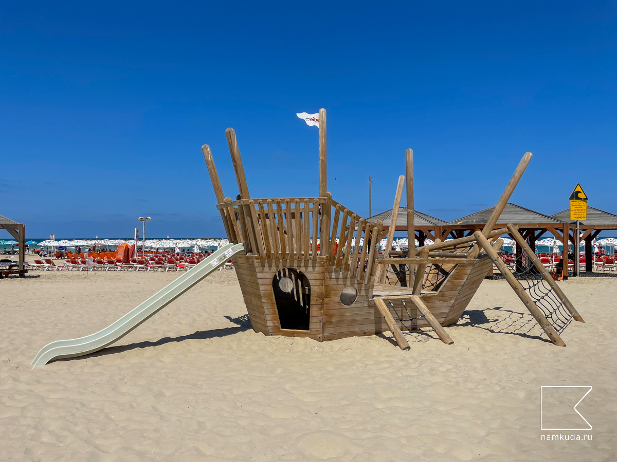 🏖 Площадка на пляже Гордон — Тель-Авив-Яффа, Израиль 🇮🇱, фото 5