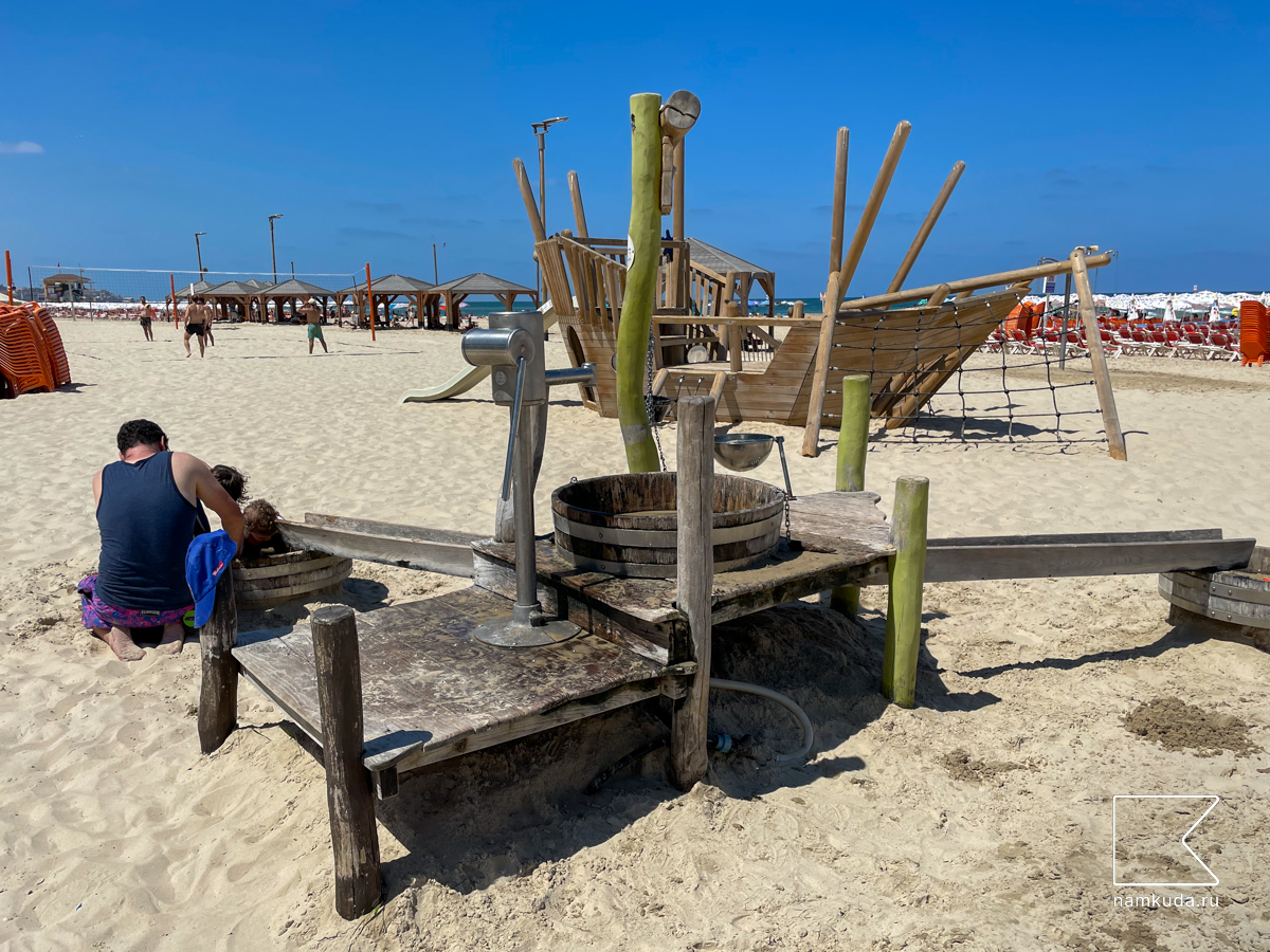 🏖 Площадка на пляже Гордон — Тель-Авив-Яффа, Израиль 🇮🇱, фото 1