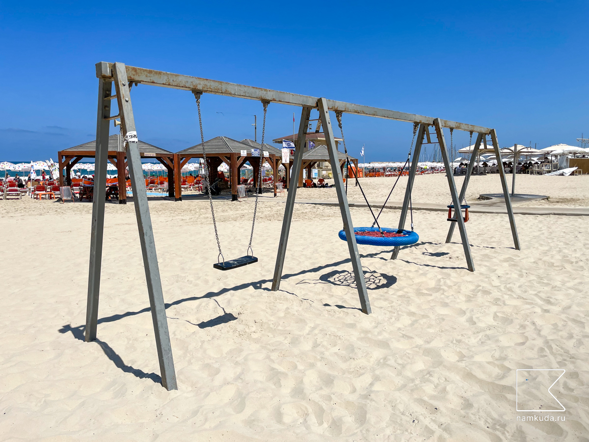 🏖 Площадка на пляже Гордон — Тель-Авив-Яффа, Израиль 🇮🇱, фото 2