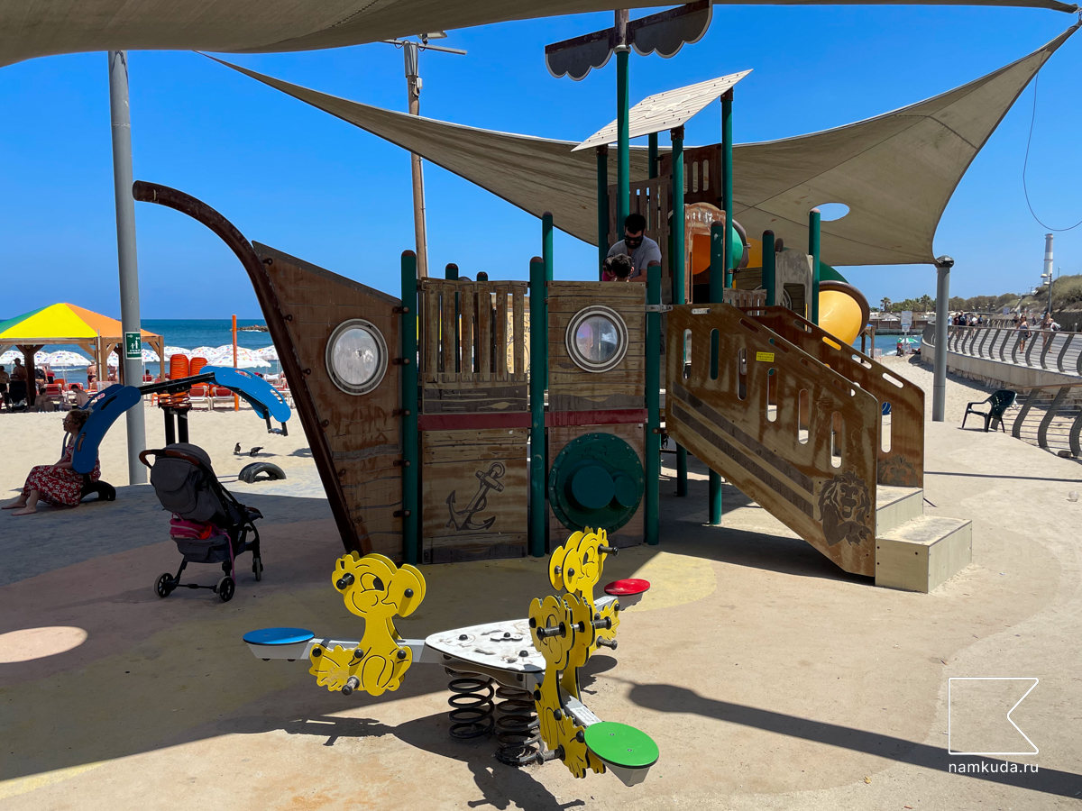 🏖 Площадка на пляже Хилтон — Тель-Авив-Яффа, Израиль 🇮🇱, фото 1