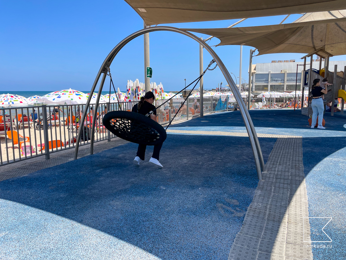 🏖 Площадка на пляже Мецицим — Тель-Авив-Яффа, Израиль 🇮🇱, фото 4