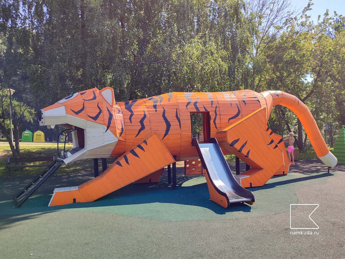 Игровая площадка Тигр 🐅 — в парке Борисовкие пруды, Москва 🇷🇺, фото 2