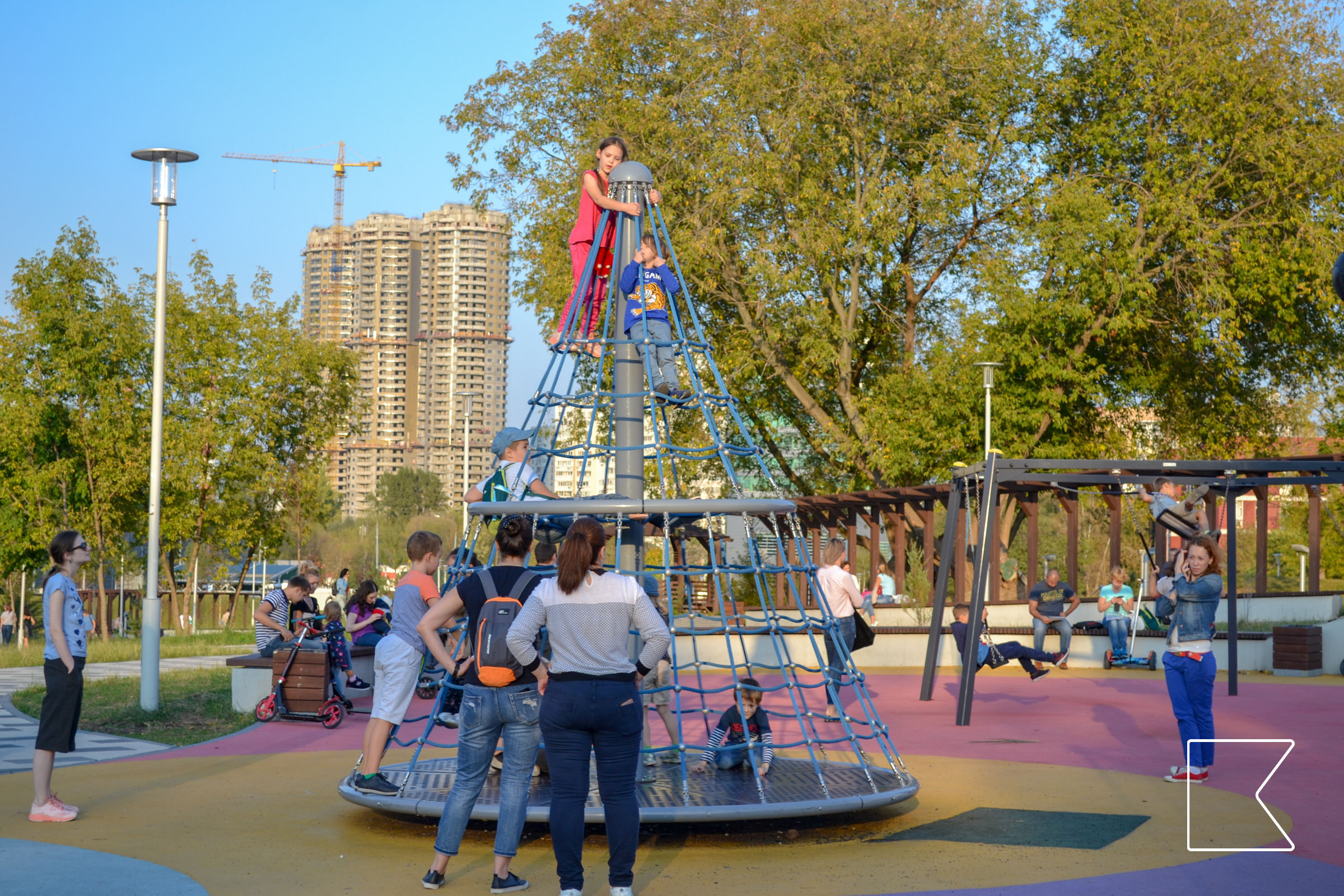 Игровые площадки 🦖 — в Академическом парке, Москва 🇷🇺, фото 15