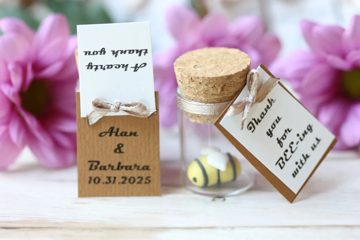 Bee-autiful Wedding Personalized Favors Keepsake Thank You Gift for Guests Party Favors Custom Bee Gift for Bee Lovers Anniversaries Gift 4