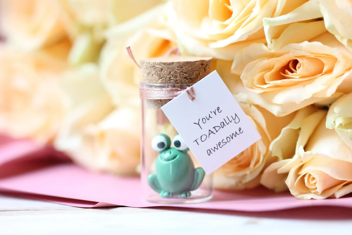 Enchanted Froggy Glass Bottle Customizable Personalized Funny Froggy Family Reunion Class Reunion Favors  Cute Toad  Frog Lovers Party Favor 1