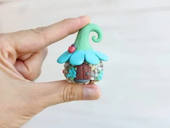 Fairy House Garden Miniature Handmade Fairy House Garden Decor Unique Gift for Garden Lovers 1