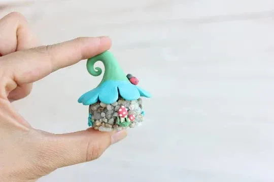 Fairy House Garden Miniature Handmade Fairy House Garden Decor Unique Gift for Garden Lovers 3