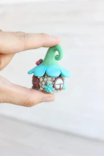 Fairy House Garden Miniature Handmade Fairy House Garden Decor Unique Gift for Garden Lovers 4