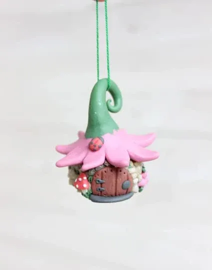 Fairy House Garden Miniature Handmade Magical Fairy House Garden Decor Unique Gift for Garden Lovers Witch House 3