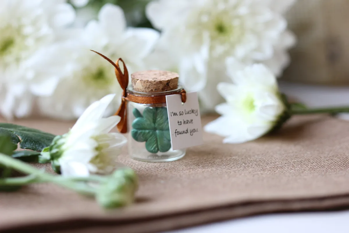 Four Leaf Clover Good luck Gift Lucky Gift Clover for Luck Unique Clover with Four Leafs Personalized Irish gift St Patrick's Day Gift 3