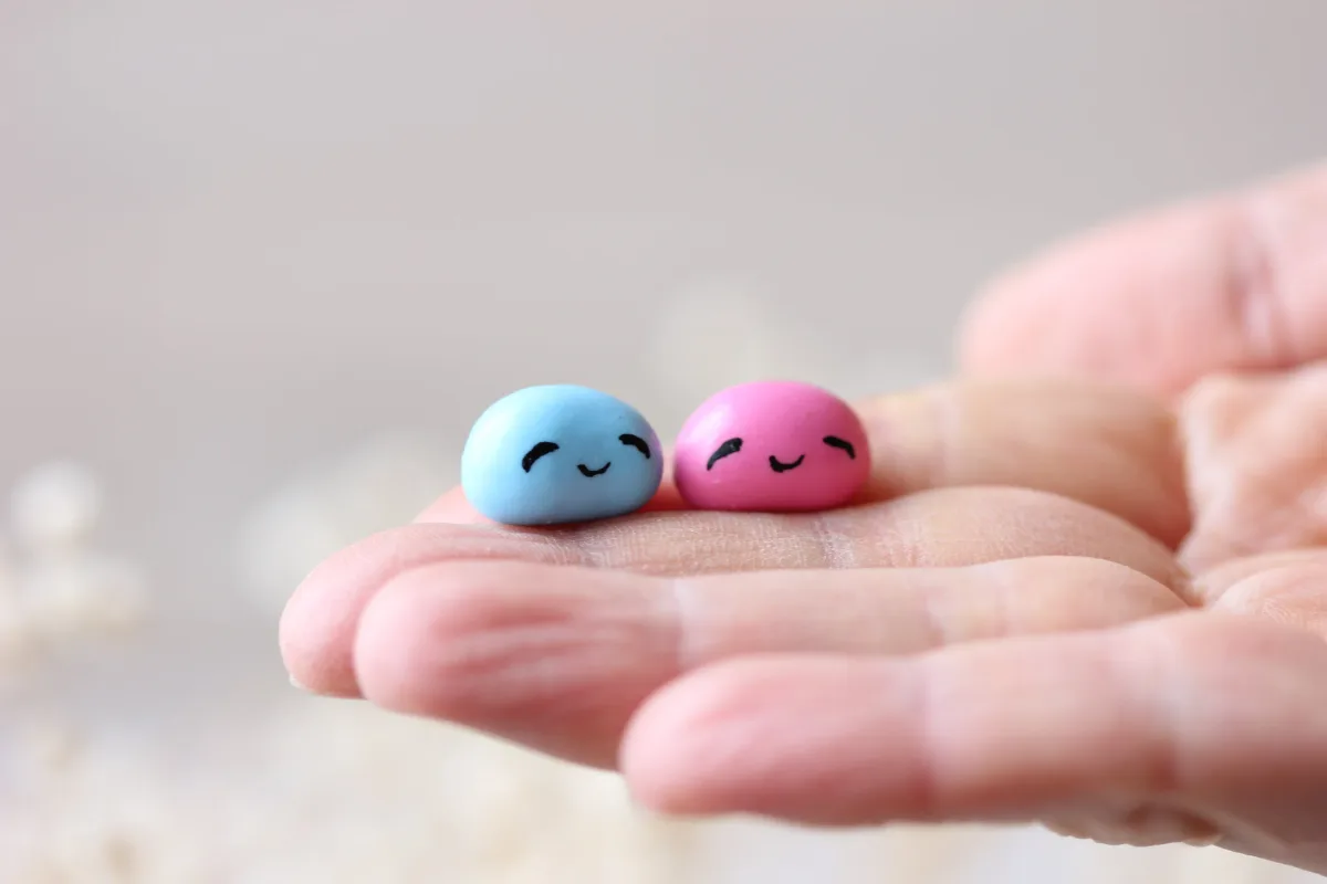 Jelly Bean Smiling Sweets in a Bottle Personalized Human Bean Keepsake Polymer Clay Realistic Handmade Bean Easter Fake Candy Party Favor 9