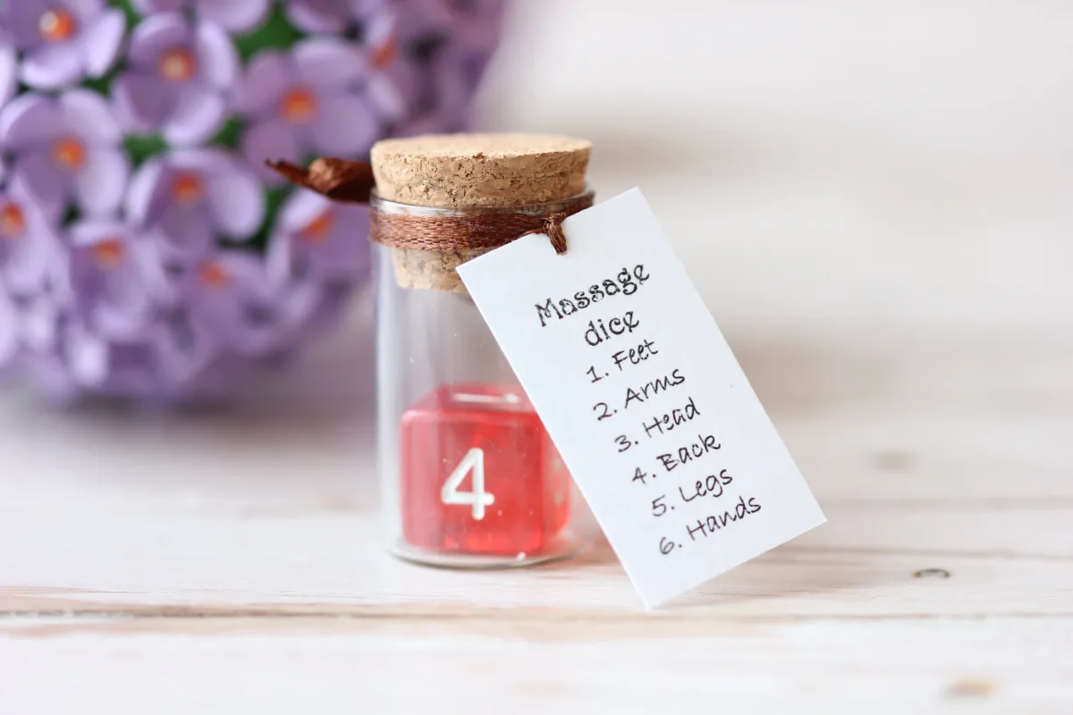 Masssage Dice Decision Maker Dice Office Friend Custom Text Dice Mother's Day Dad's Day Gift Grandmother Gift 3