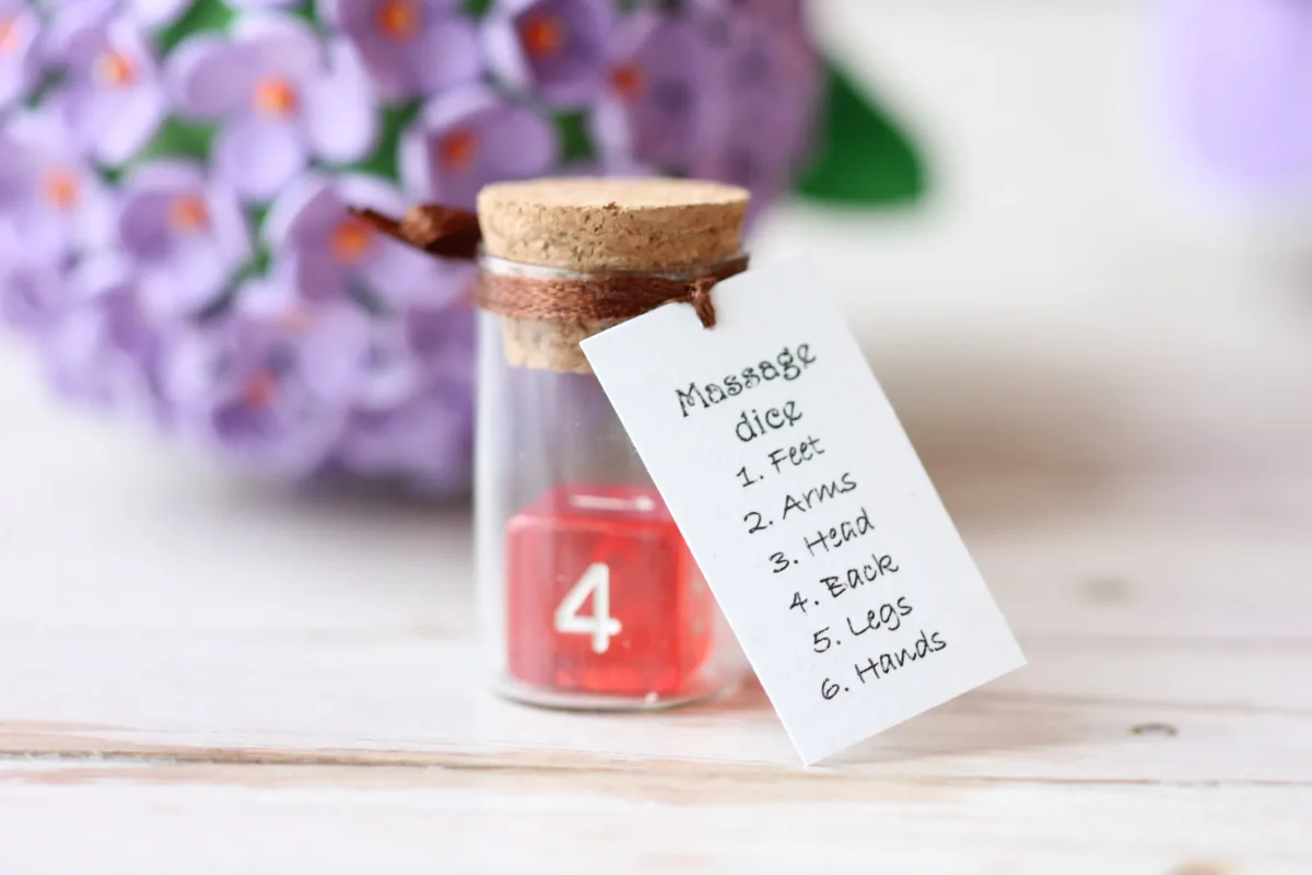 Masssage Dice Decision Maker Dice Office Friend Custom Text Dice Mother's Day Dad's Day Gift Grandmother Gift 4