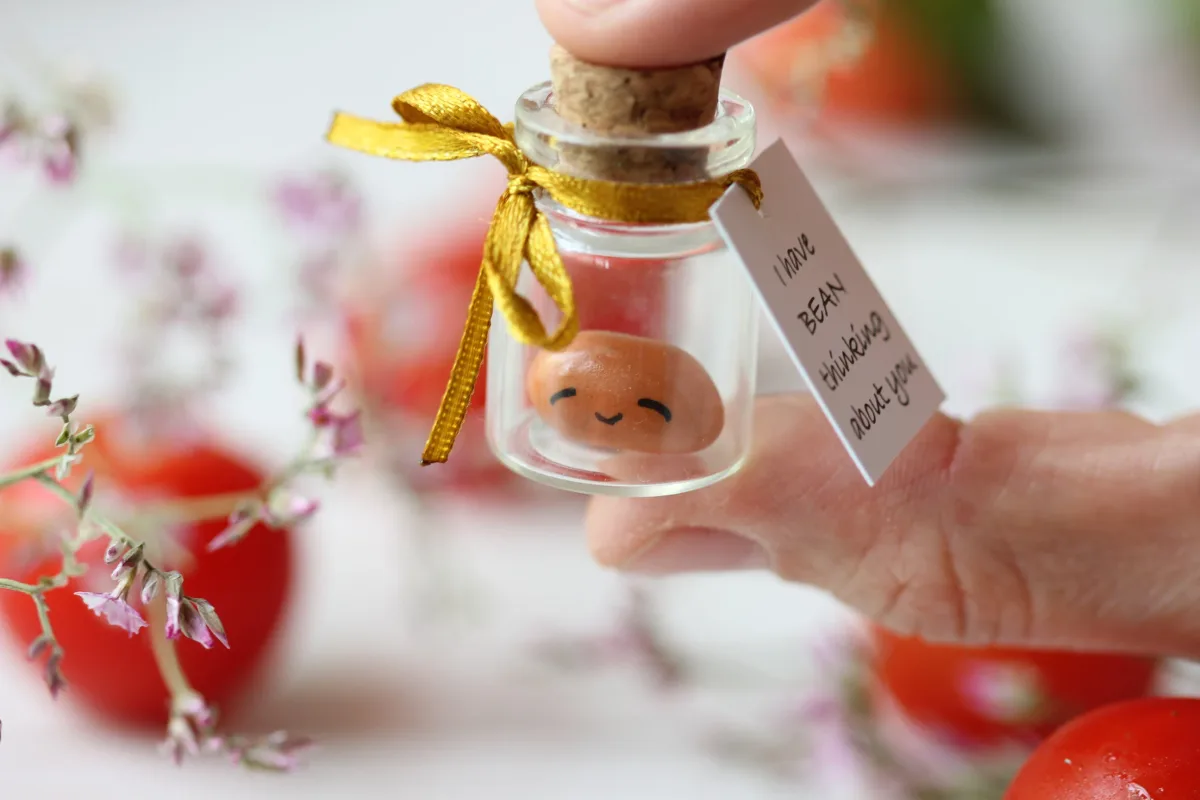 Miss You Gift Personalized Boyfriend Girlfriend Romantic Funny Vegan Gift Love Wish Jar Bean Quarantine Gift I have BEAN thinking about you 2