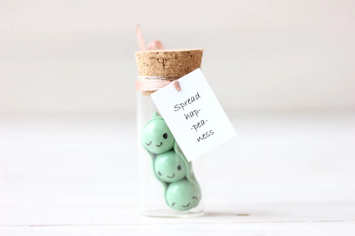 Pea-fectly Charming Three Peas in a Pod Funny Gift for Peas Lovers Personalized Party Favors Friendship Reminder Gift Family Present 4