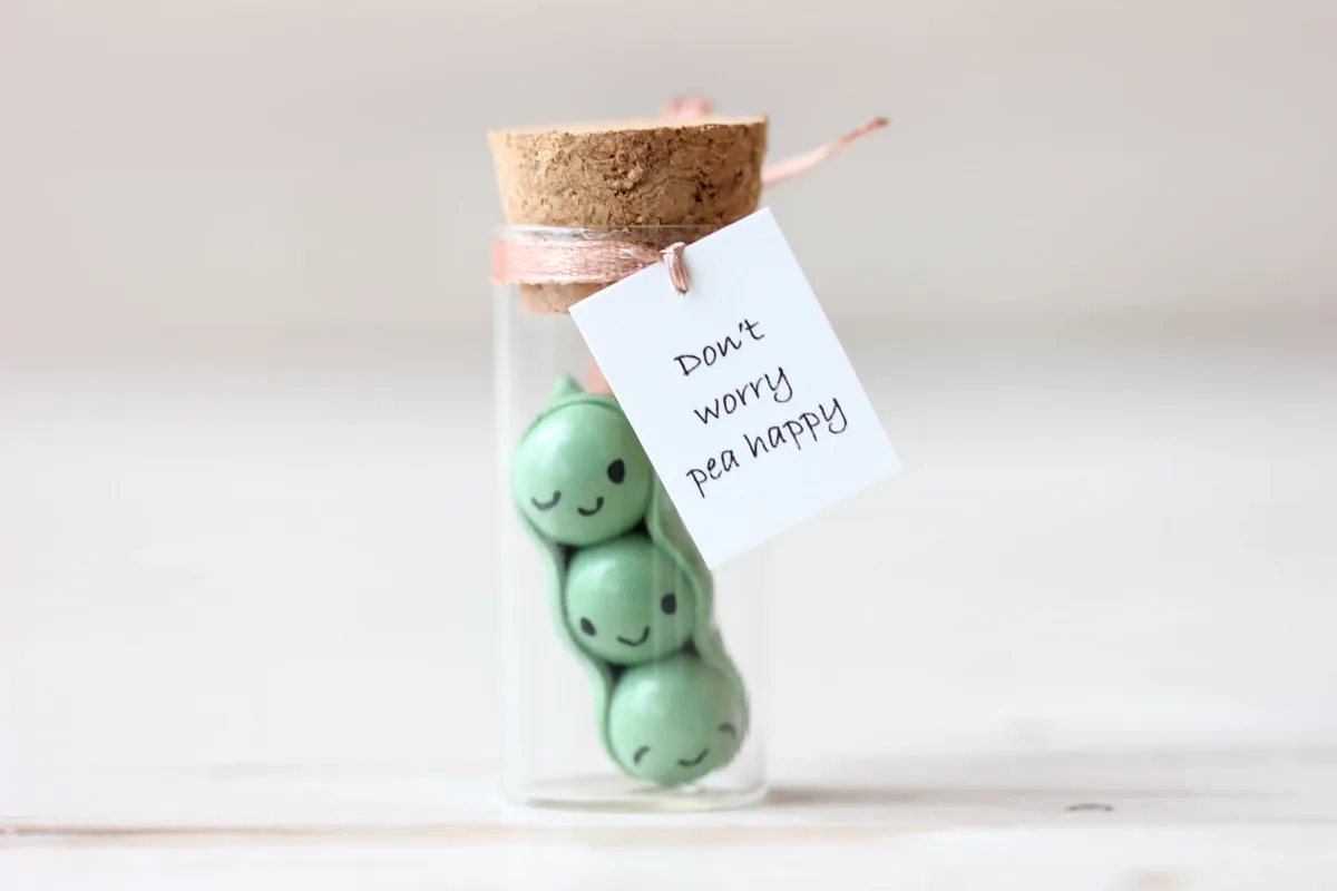 Pea-fectly Charming Three Peas in a Pod Funny Gift for Peas Lovers Personalized Party Favors Friendship Reminder Gift Family Present 9
