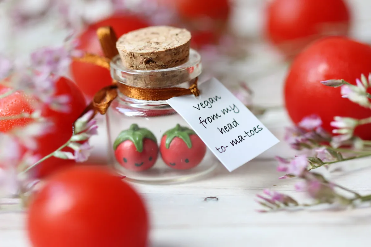 Personalized Boyfriend Girlfriend Romantic Funny Gift I love you from my head to-ma-toes Figurines Tomatoes Customized Vegan Family Gift 10