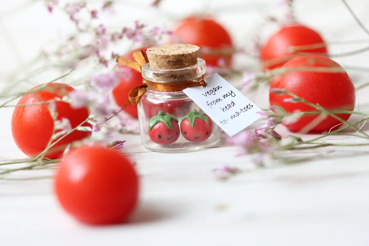 Personalized Boyfriend Girlfriend Romantic Funny Gift I love you from my head to-ma-toes Figurines Tomatoes Customized Vegan Family Gift 7