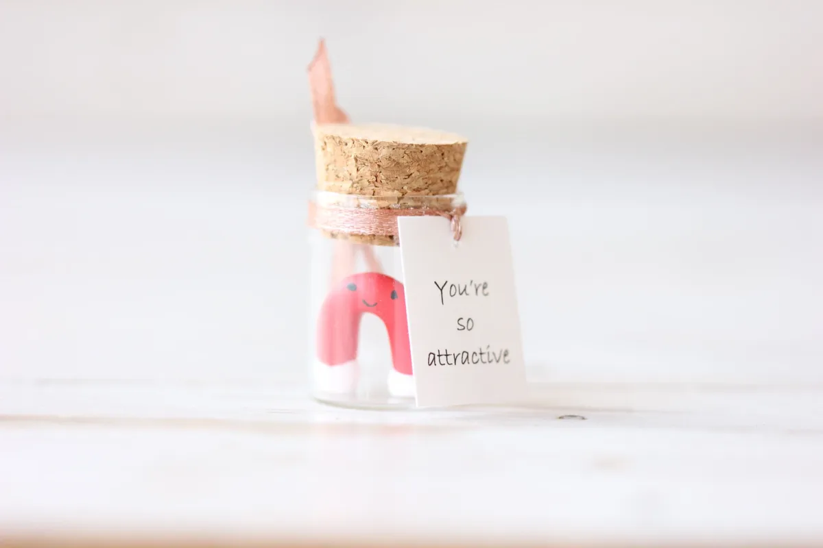 Personalized Glass Bottle with Cute Red Magnet Girlfriend Boyfriend Funny Pun Gift Customized Party Favors For Teens and Adults 3