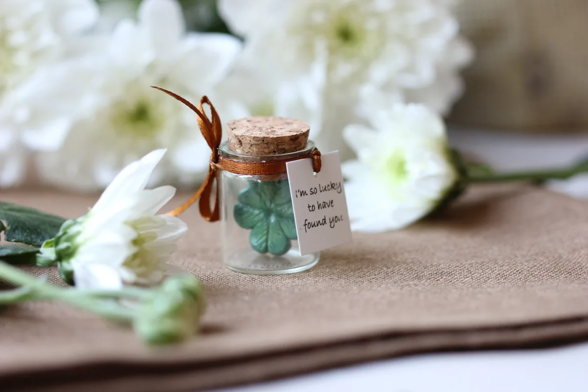 Personalized Irish gift St Patrick's Day Gift Four Leaf Clover Good luck Gift Lucky Gift Clover for Luck Unique Clover with Four Leafs 2