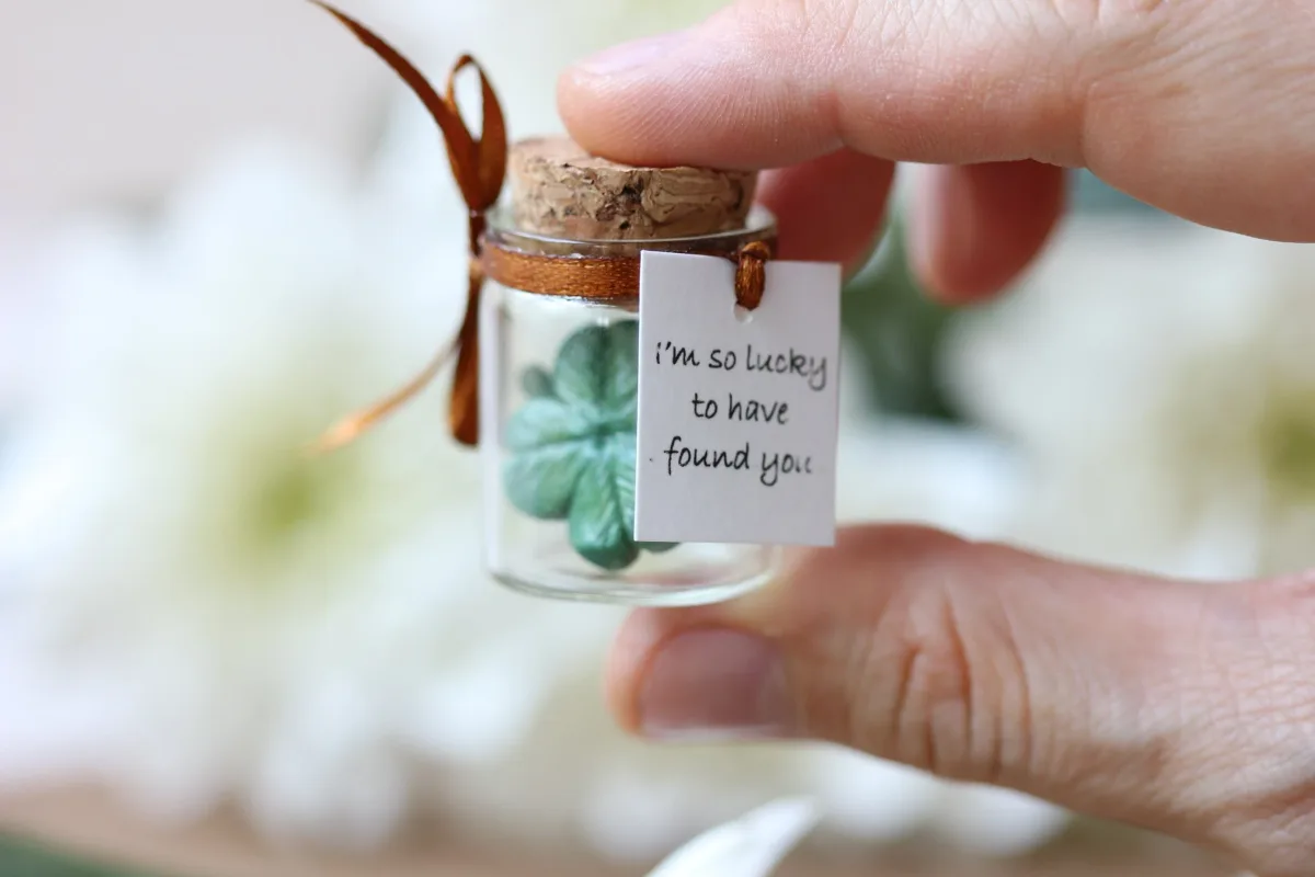 Personalized Irish gift St Patrick's Day Gift Four Leaf Clover Good luck Gift Lucky Gift Clover for Luck Unique Clover with Four Leafs 3