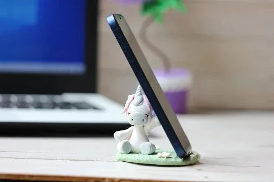 Phone Holder Unicorn Polymer Clay Stand IPhone Holder Unique Gift for Unicorn Lovers Clay Stand IPhone Cell Phone Stand SmartPhone Holder 1