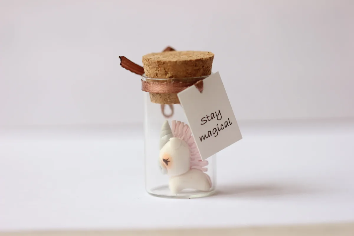 Enchanted Unicorn in a Bottle - Keep the Magic Alive! Gift for Girlfriend, Boyfriend Unicorn lovers Funny Personalized Party Favors Birthday 5