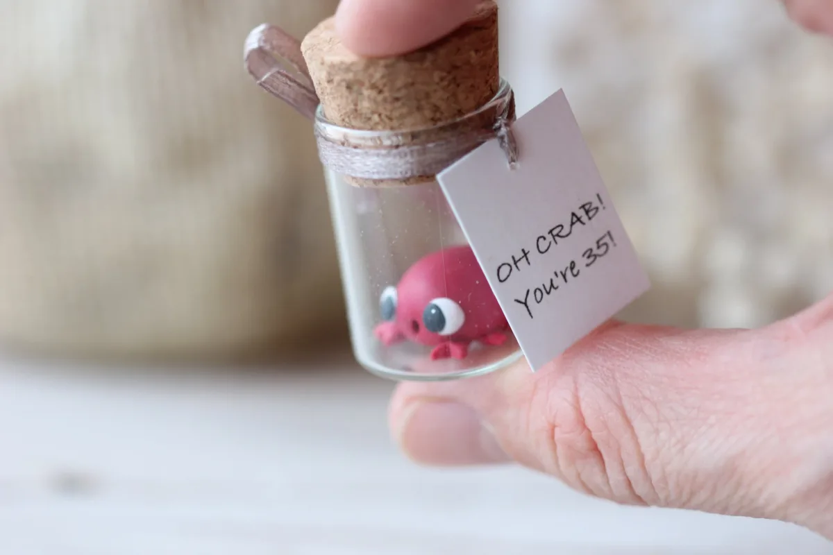 Funny Birthday Personalized Gift for Girlfriend Boyfriend Miniature Figure Crab Cute Party Favors Gifts for Crab Seafood Lovers, Parents 1