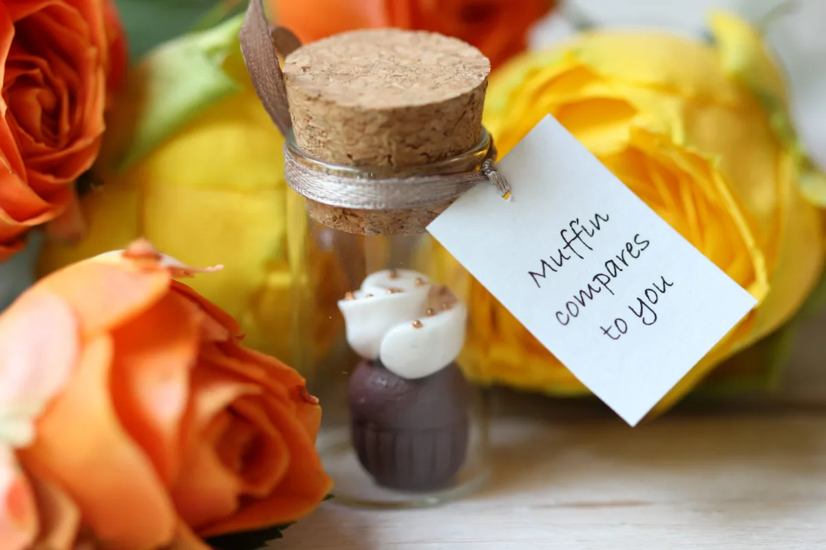 Sweet Delights in Glass: Personalized Pastry Jar Gift for Friend's Coworkers Sister Clay Cake Miniature Birthday Motivational Gift 8