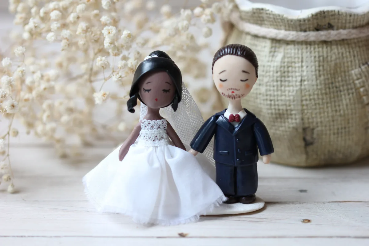 Love Unites: Customizable Bride and Groom Figurines Custom Wedding Figurine For Cake, Personalised Cake Toppers Couple Statue Figurine