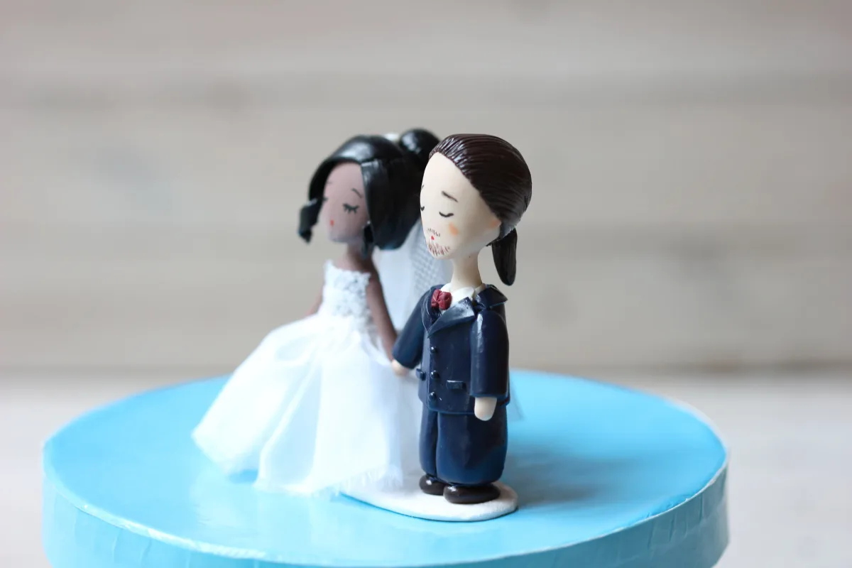 Love Unites: Customizable Bride and Groom Figurines Custom Wedding Figurine For Cake, Personalised Cake Toppers Couple Statue Figurine 2