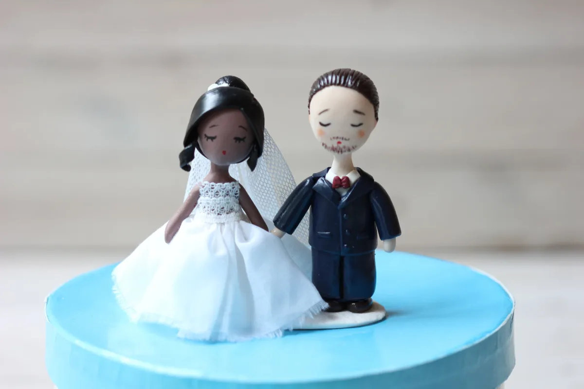 Love Unites: Customizable Bride and Groom Figurines Custom Wedding Figurine For Cake, Personalised Cake Toppers Couple Statue Figurine 8