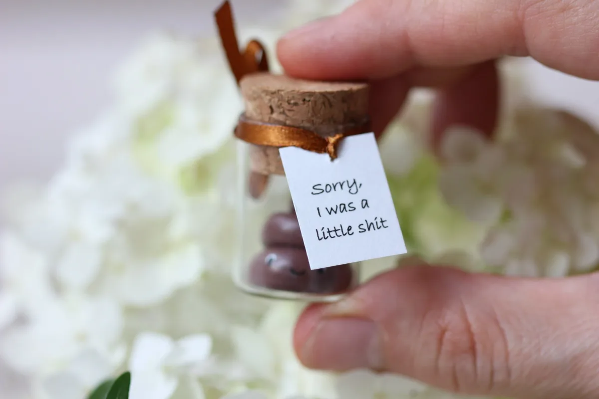 Apology Gift Personalized Poop Gift Wish Jar Funny Crap Boyfriend Girlfriend Gift Customized Party Favors Christmas Gift Thanksgiving Day 1