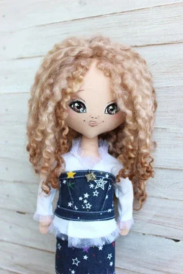 Cloth Doll Fairy of Good Dreams OOAK Art Doll Interior Rag Doll Handmade Cloth Doll Сollectible Beautiful Doll Christmas Birthday Gift 2