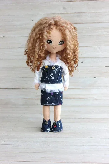 Cloth Doll Fairy of Good Dreams OOAK Art Doll Interior Rag Doll Handmade Cloth Doll Сollectible Beautiful Doll Christmas Birthday Gift 4